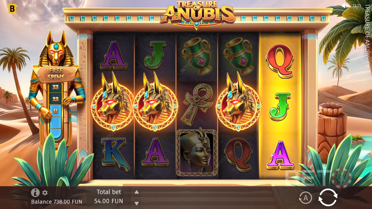 Treasure of Anubis felülvizsgálata a BETO Slots által