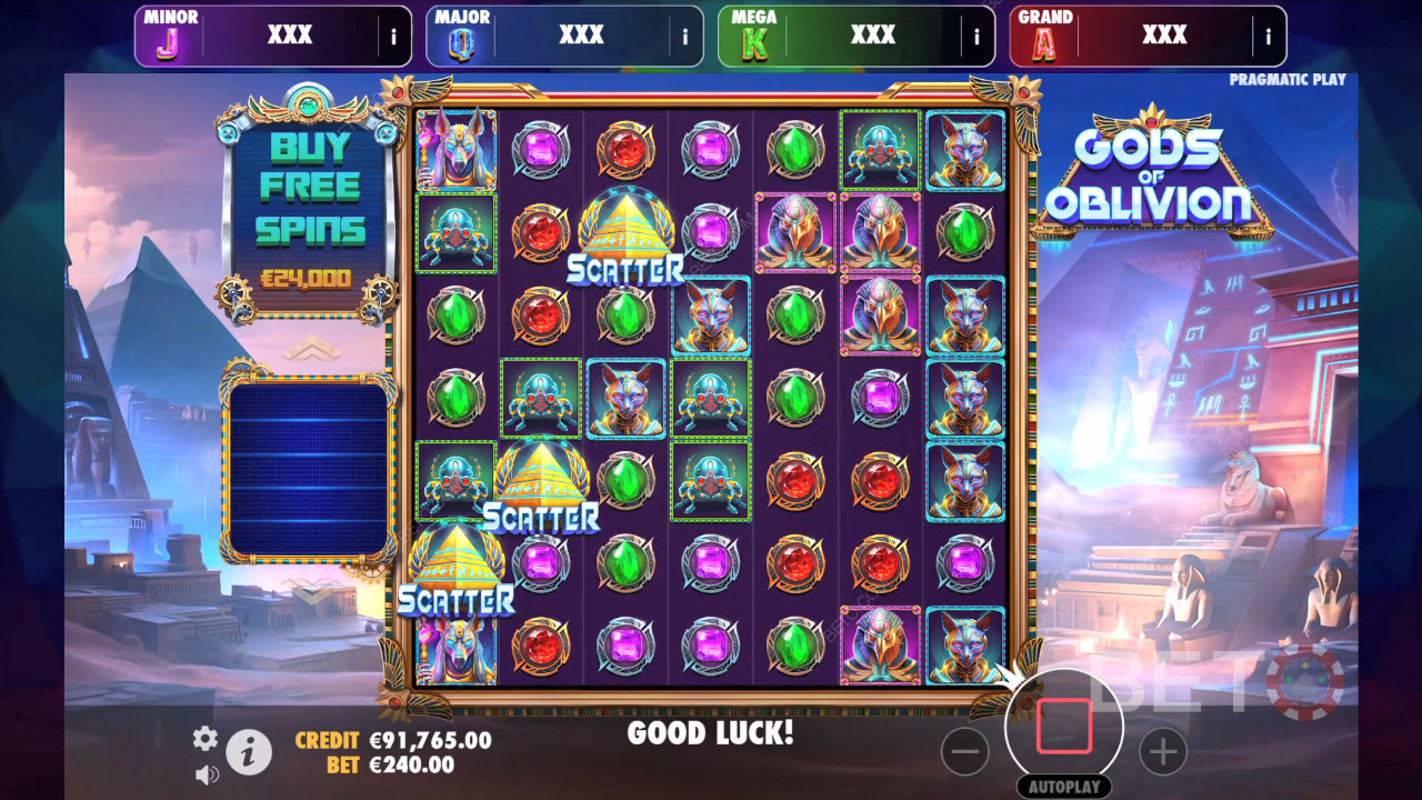 Gods of Oblivion felülvizsgálata a BETO Slots által