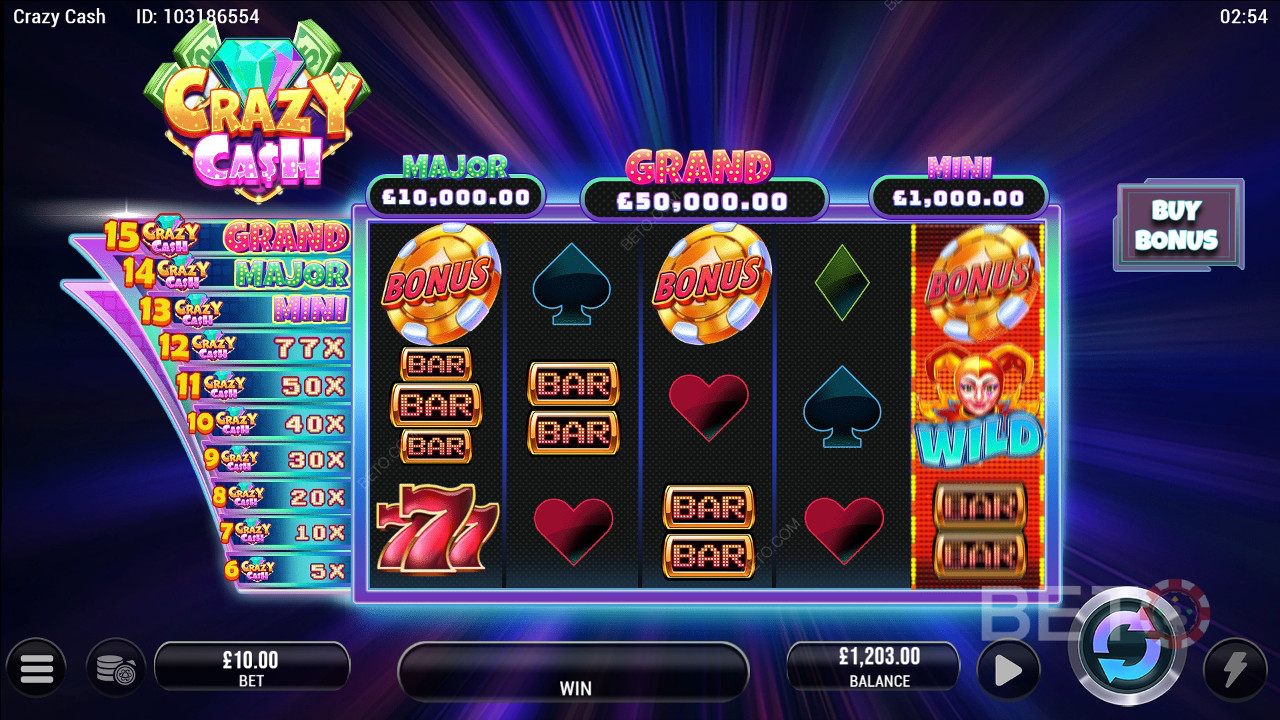 Crazy Cash felülvizsgálata a BETO Slots által