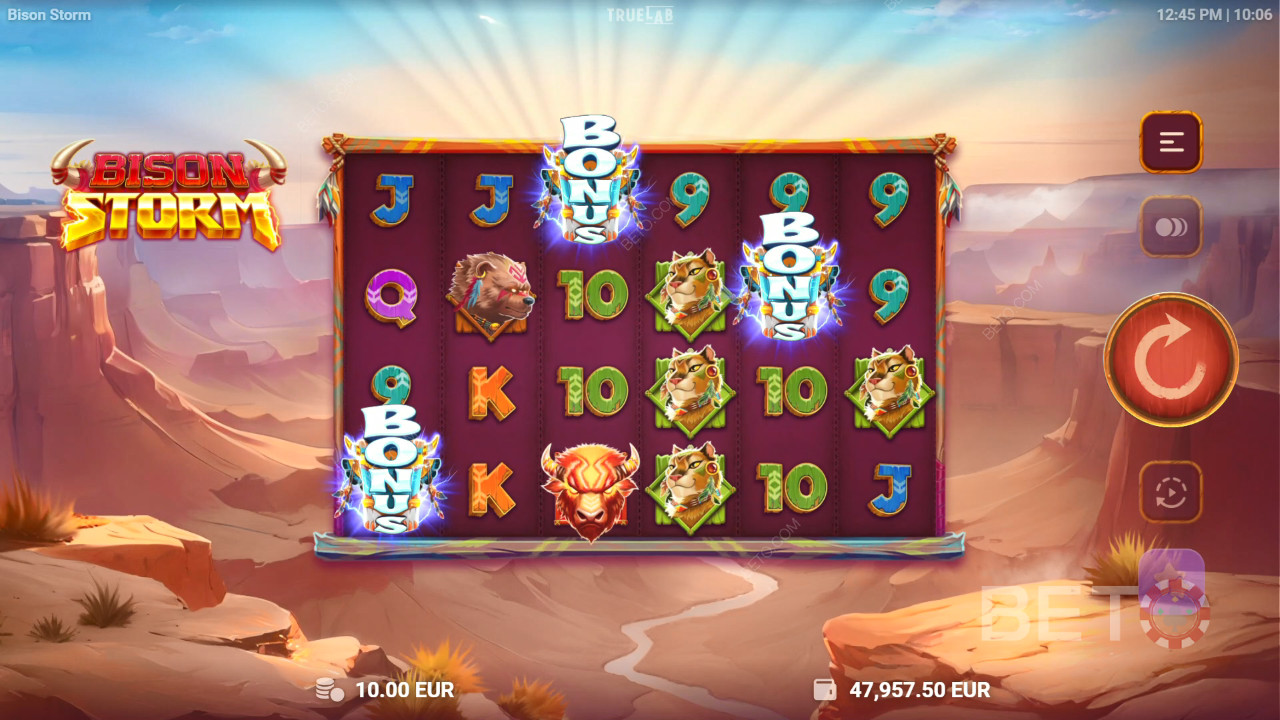 Bison Storm felülvizsgálata a BETO Slots által