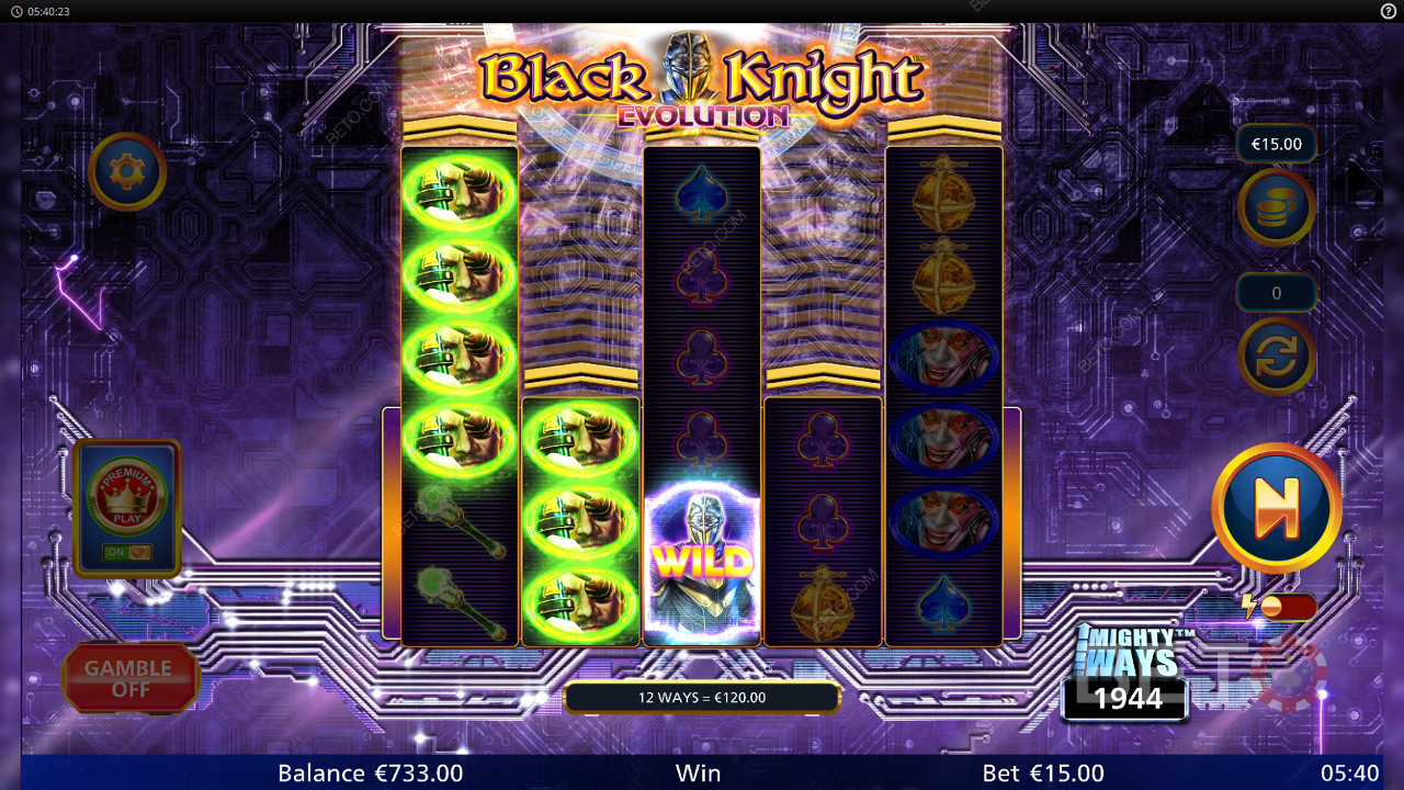 Black Knight Evolution felülvizsgálata a BETO Slots által