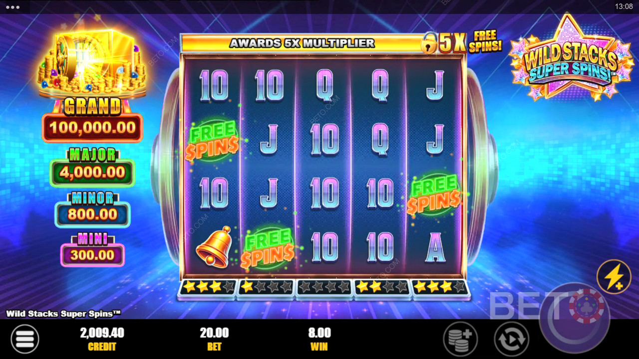 Wild Stacks Super Spins felülvizsgálata BETO Slots által