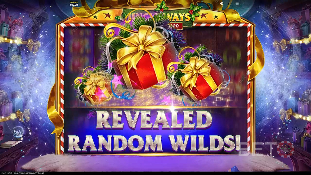 Játssz a Jingle Ways Megaways játékkal, és érj el véletlenszerűen Wild szimbólumokat, és nyerj könnyű nyereményeket.