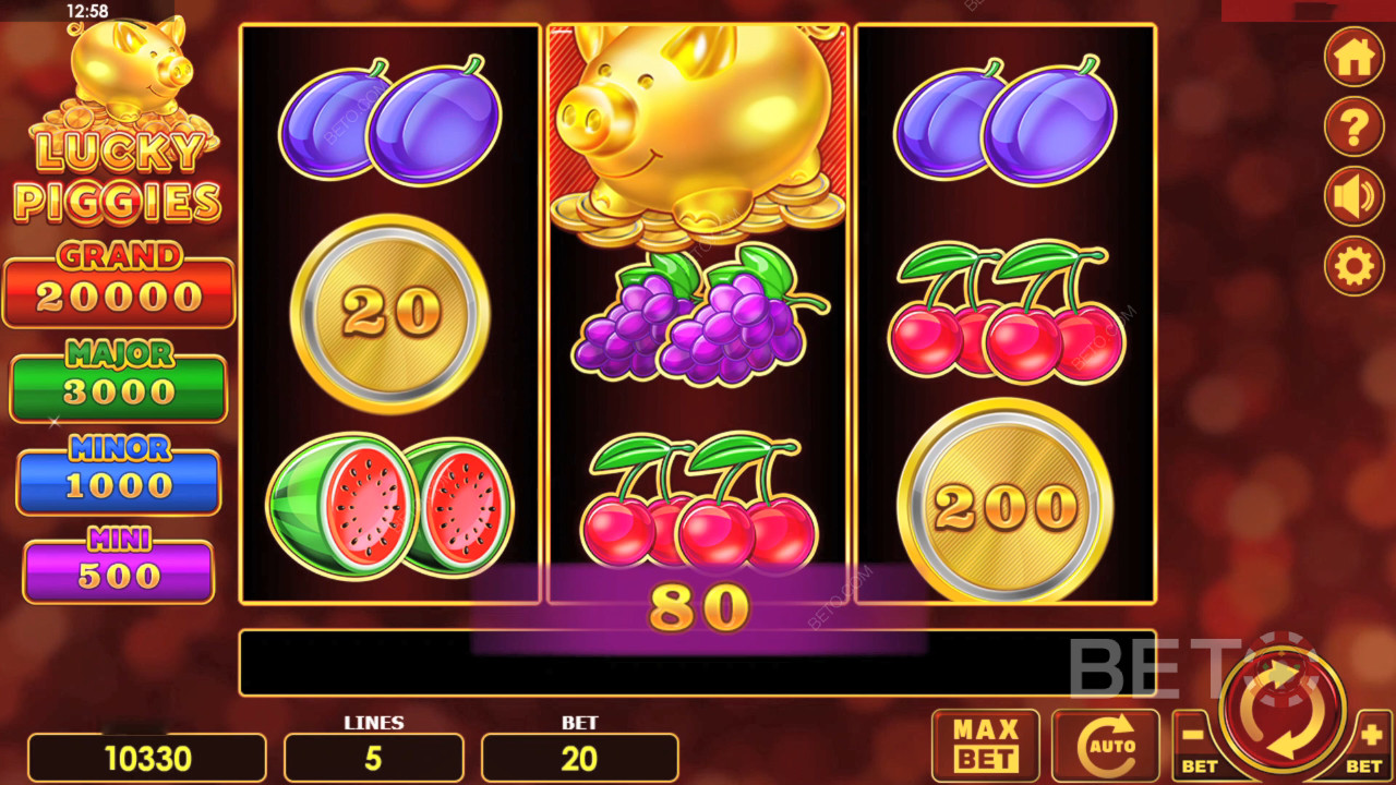 Lucky Piggies felülvizsgálata a BETO Slots által