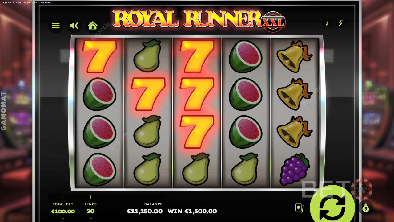 Royal Runner XXL felülvizsgálata a BETO Slots által