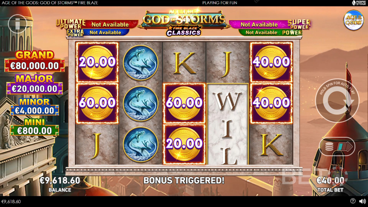 Age of the Gods: God of Storms Fire Blaze felülvizsgálata BETO Slots által