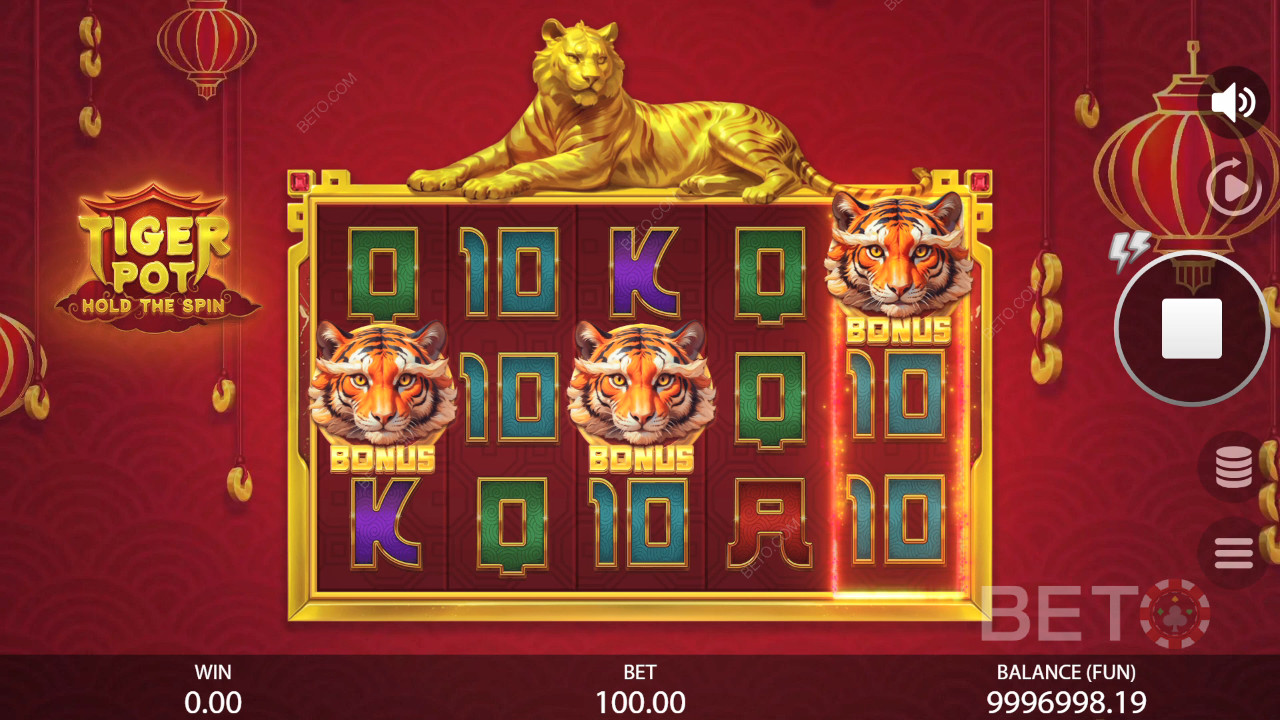 Tiger Pot: Hold The Spin felülvizsgálata a BETO Slots által