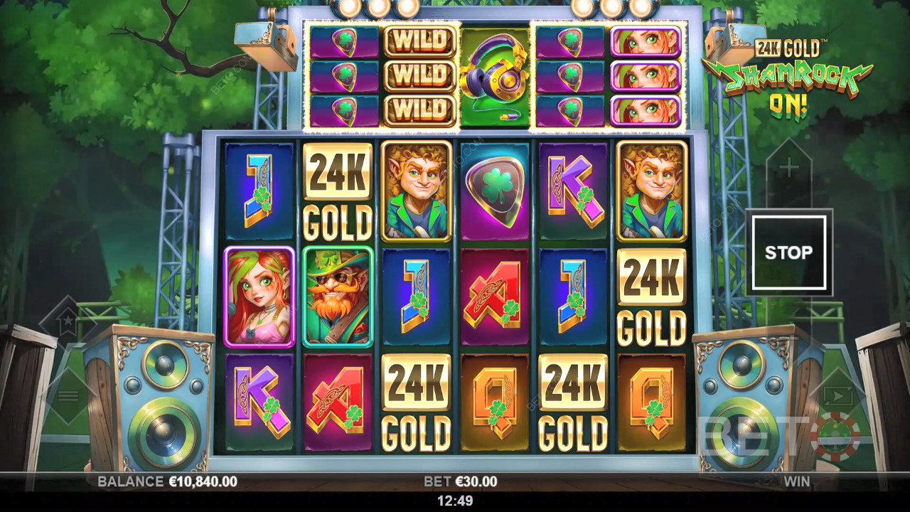 24k Gold Shamrock On! A BETO Slots értékelése