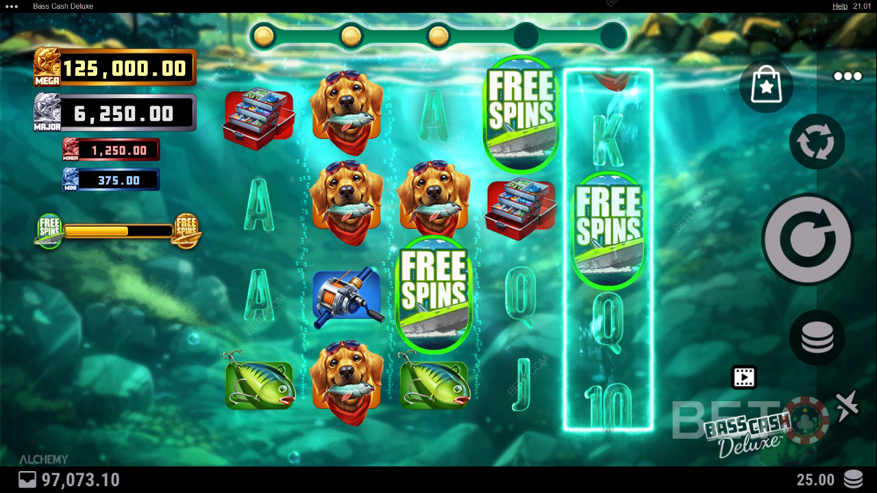 Bass Cash Deluxe felülvizsgálata a BETO Slots által