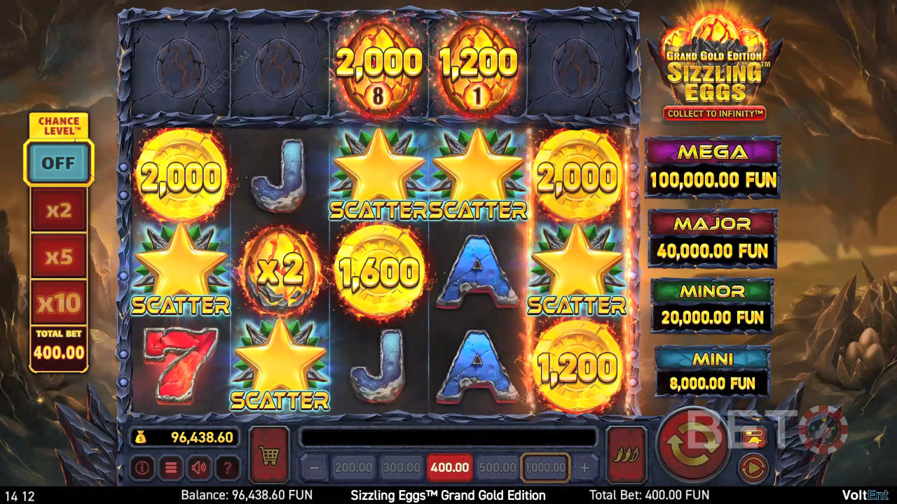 Sizzling Eggs Grand Gold Edition felülvizsgálata BETO Slots által