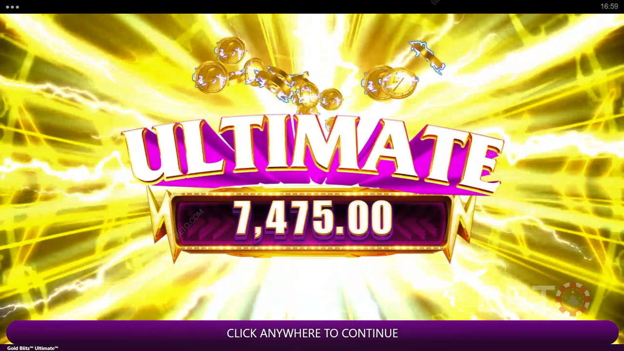 Nyerj 2500-szoros tétet a Gold Blitz Ultimate nyerőgépen!