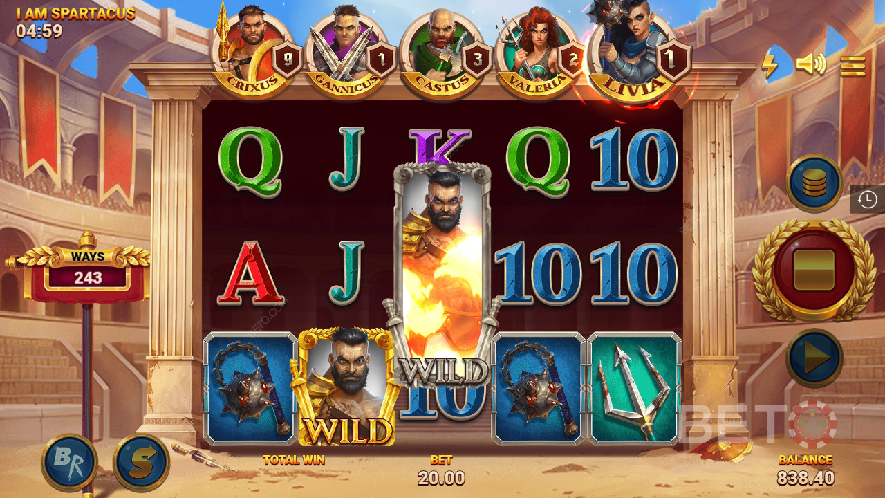 I Am Spartacus felülvizsgálata a BETO Slots által
