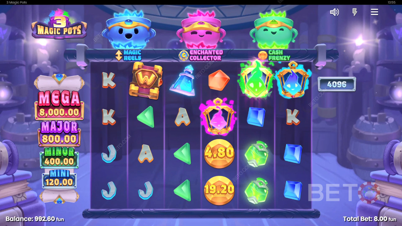 3 Magic Pots felülvizsgálata a BETO Slots által