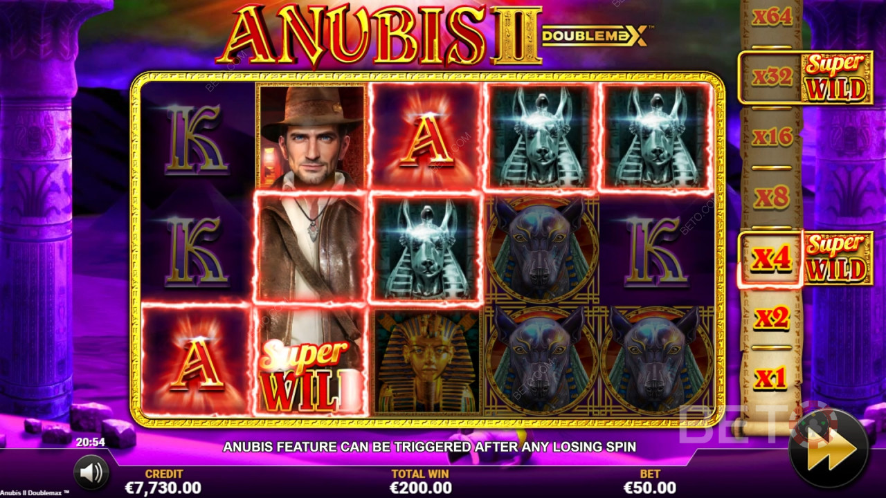 Anubis 2 DoubleMax felülvizsgálata a BETO Slots által