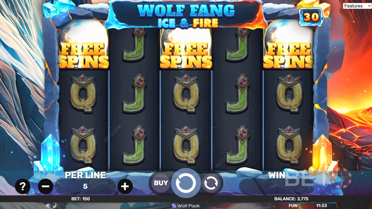 Wolf Fang - Ice & Fire felülvizsgálata a BETO Slots által