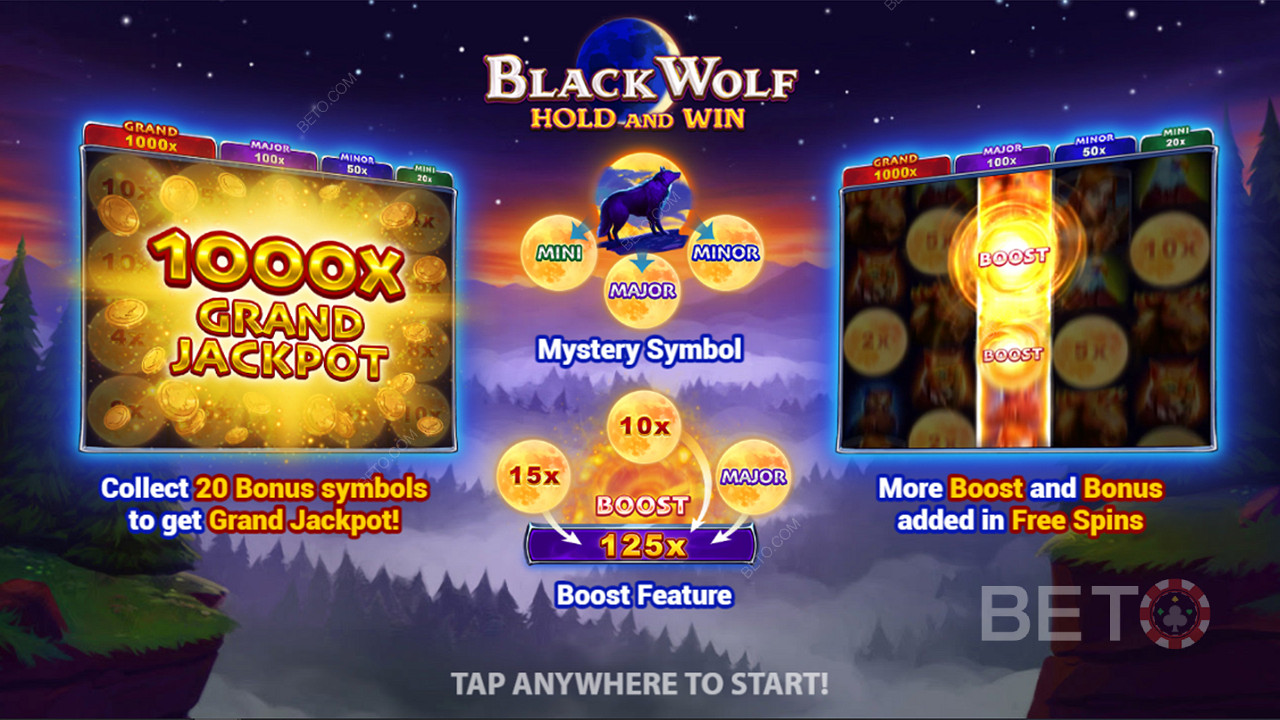 Kezdj el játszani még ma, és szerezd meg a Black Wolf hold és nyeremény bónuszokat
