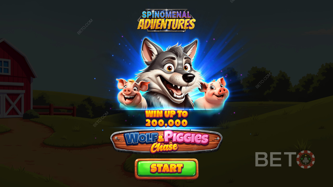 Nyerd meg téted 2000-szeresét a Wolf & Piggies Chase videó nyerőgépen!