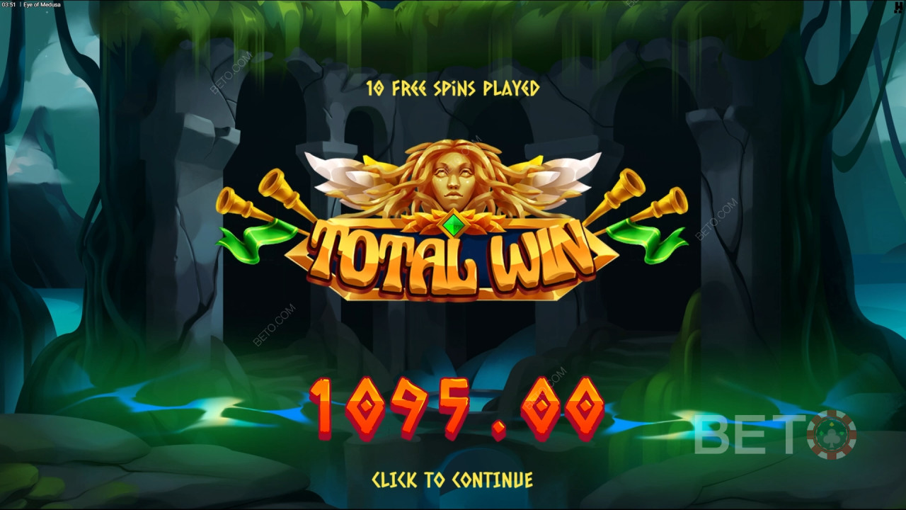 Nyerd meg téted 10,000-szeresét az Eye of Medusa online nyerőgépen!