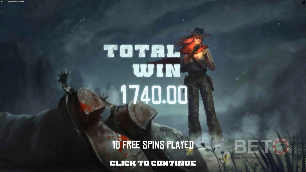Nyerjen 20,000-szeres tétet a Bullets and Bounty nyerőgépen!