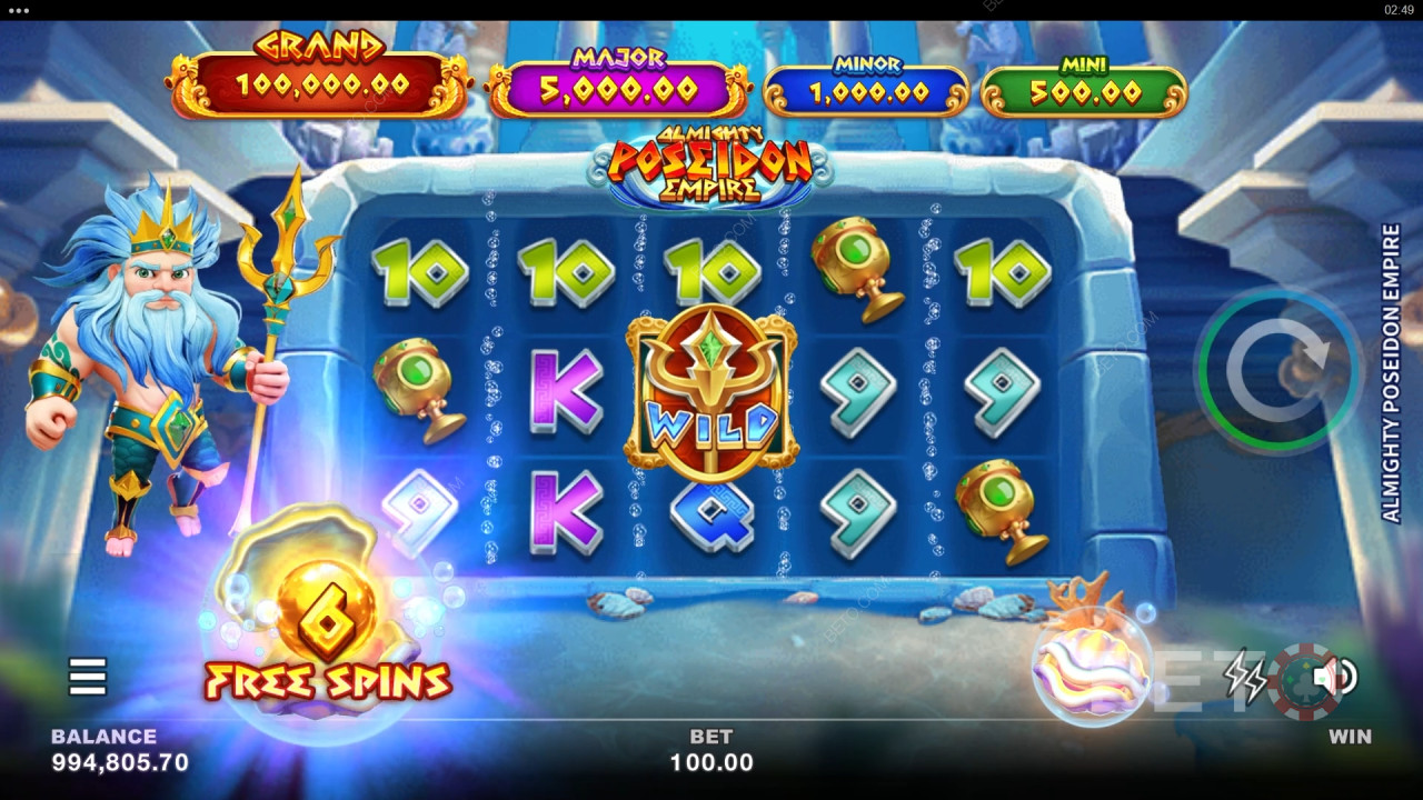 Almighty Poseidon Empire felülvizsgálata BETO Slots által
