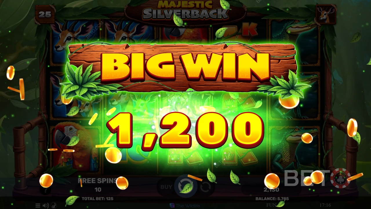 Nyerd meg téted 500-szorosát a Majestic Silverback online nyerőgépen!