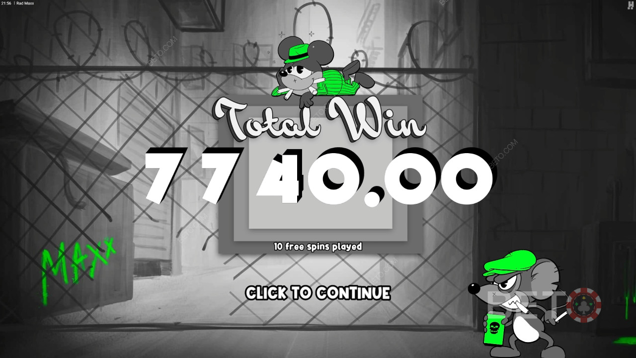 Nyerj 12,500-szoros tétet a Rad Maxx online nyerőgépen!