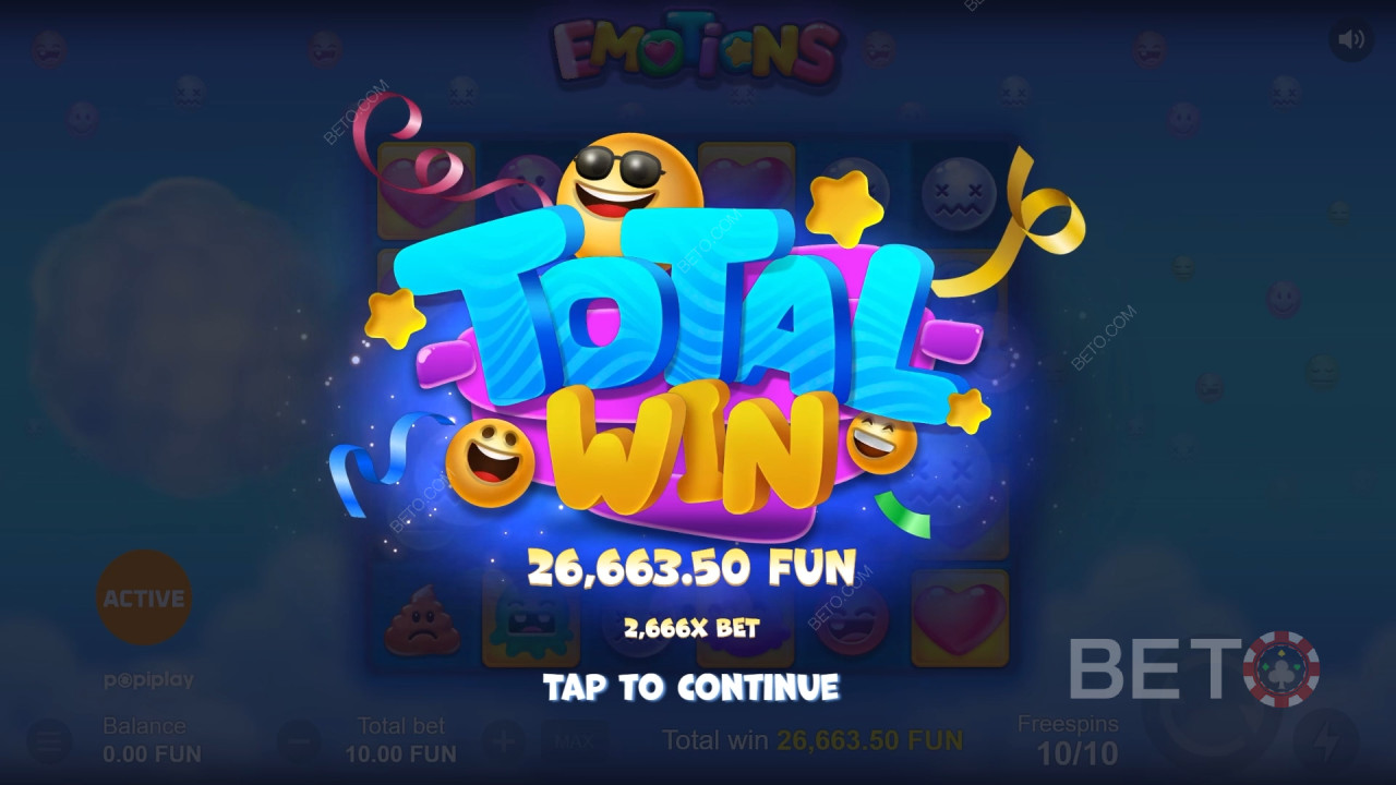 Nyerd meg téted 15,000-szeresét az Emotions online nyerőgépen!