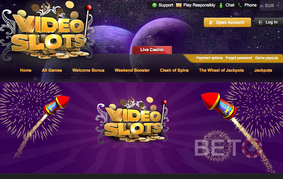 VideoSlots nagy online kaszinó hatalmas lehetőségekkel