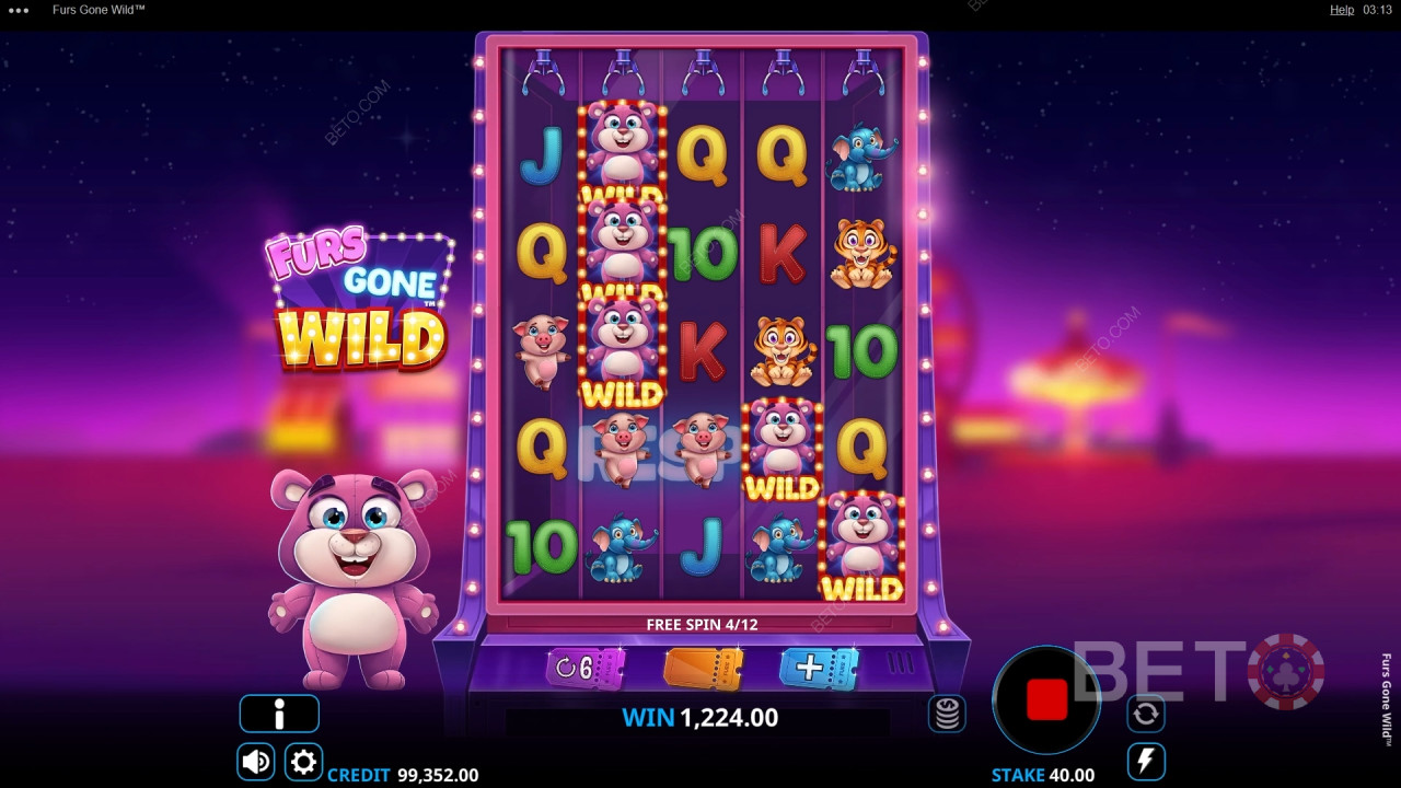 Furs Gone Wild felülvizsgálata a BETO Slots által