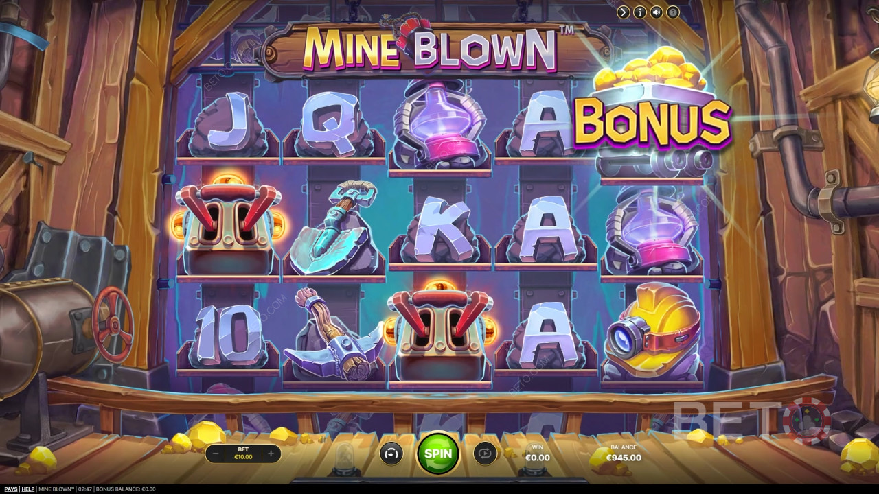 Mine Blown felülvizsgálata BETO Slots által