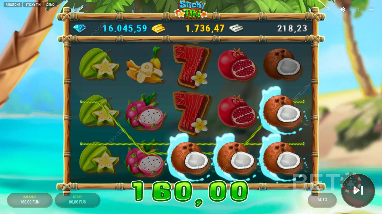 Bónusz funkciók magyarázza a Sticky Tiki által Redstone