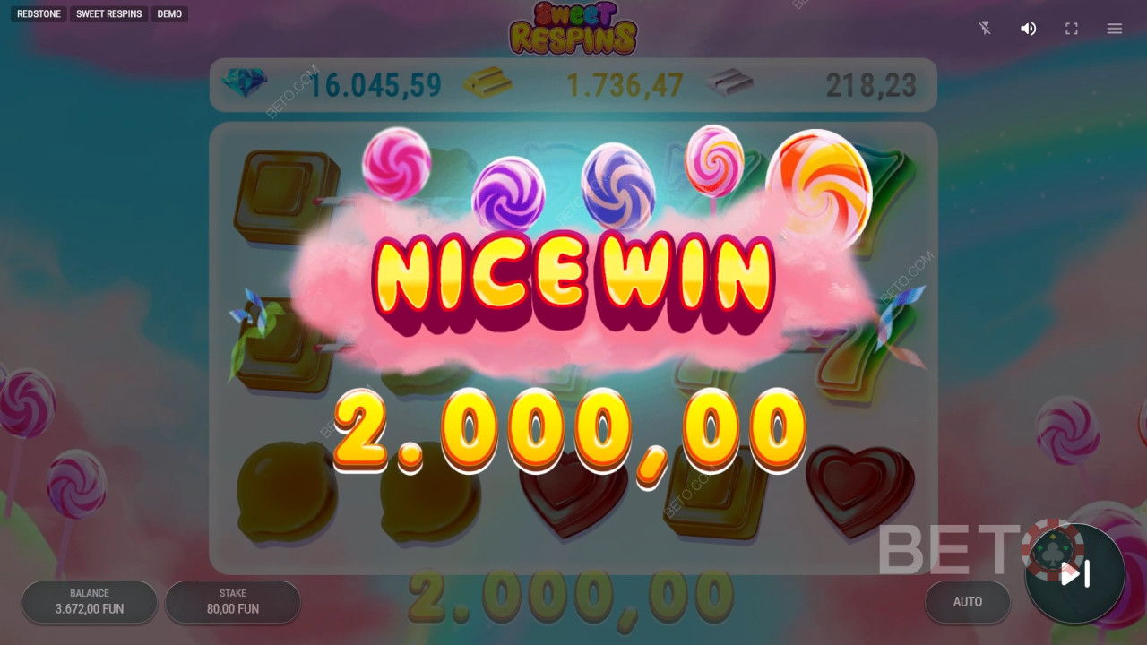 Sweet Respins felülvizsgálata BETO Slots által
