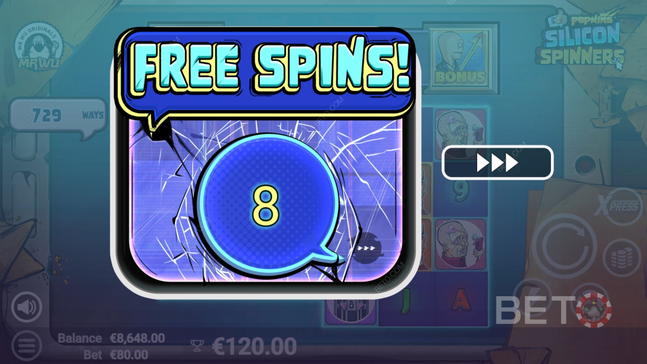 A bónusz funkciók magyarázata a Silicon Spinners by Avatar UX-ban