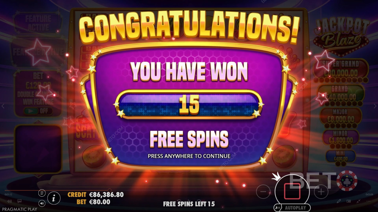 Nyerje meg tétje 5000-szeresét a Jackpot Blaze nyerőgépen!