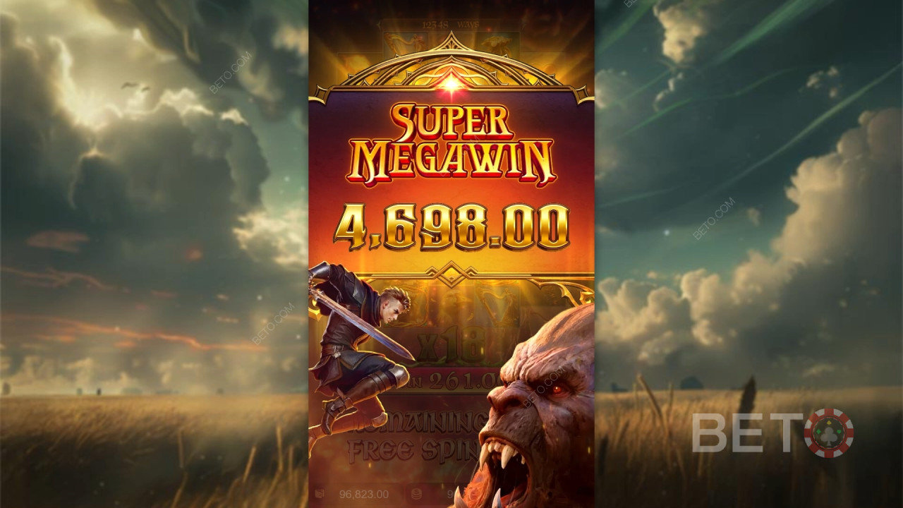 Nyerd meg téted 10,000-szeresét a Jack the Giant Hunter online nyerőgépen!