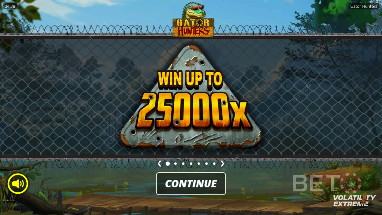 Nyerj 25 000-szeres tétet a Gator Hunters nyerőgépen!
