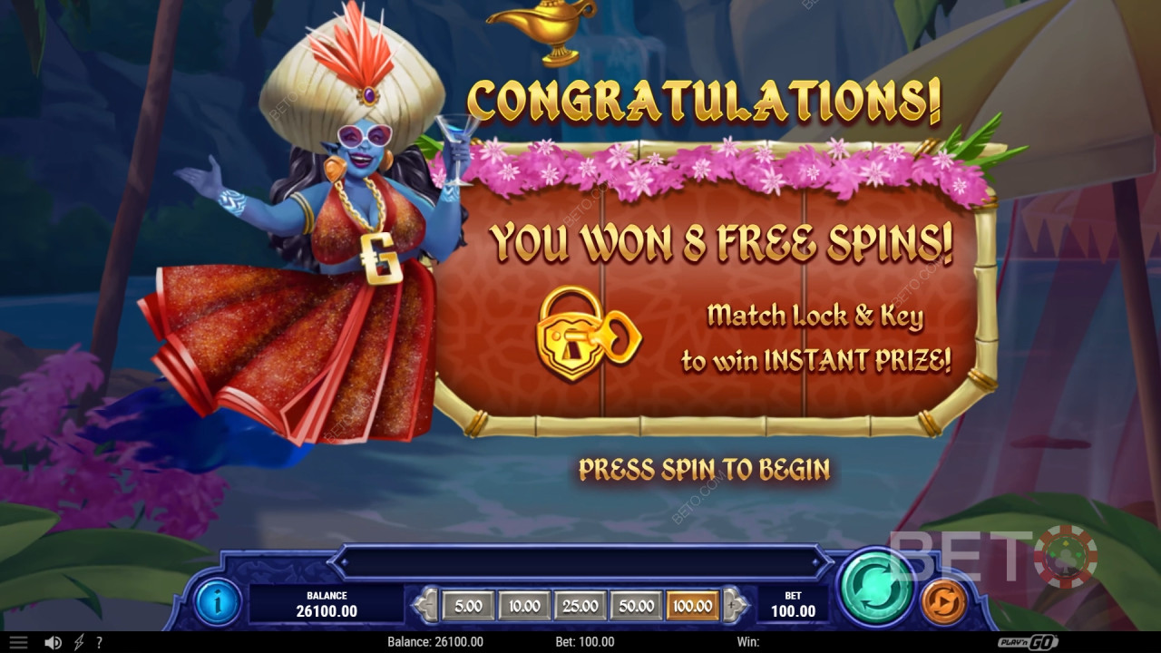 Nyerd meg téted 1,234-szeresét az 1001 Mystery Genie Fortunes nyerőgépen!