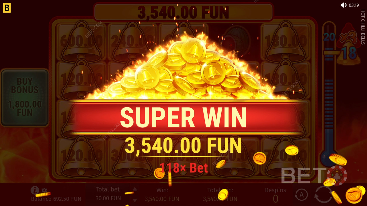 Nyerd meg téted 5000-szeresét a Hot Chilli Bells online nyerőgépen!