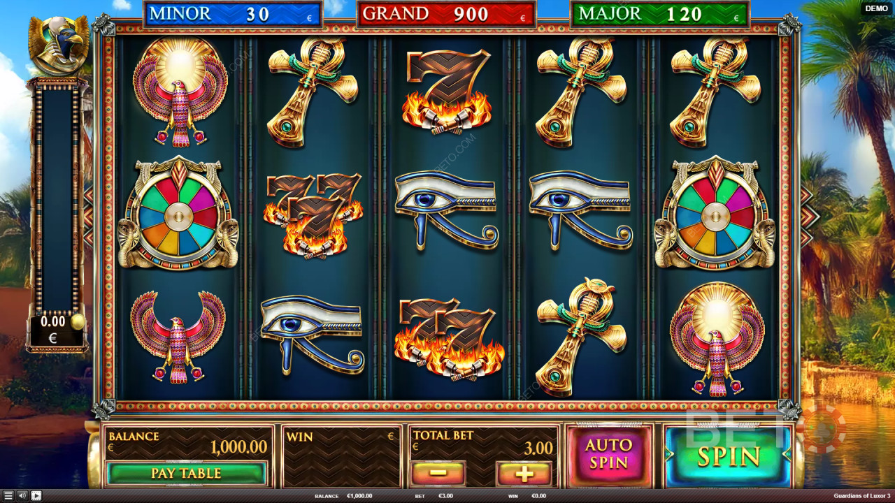 Hogyan kell játszani a Red Rake Gaming „Guardians of Luxor 3” című játékát?