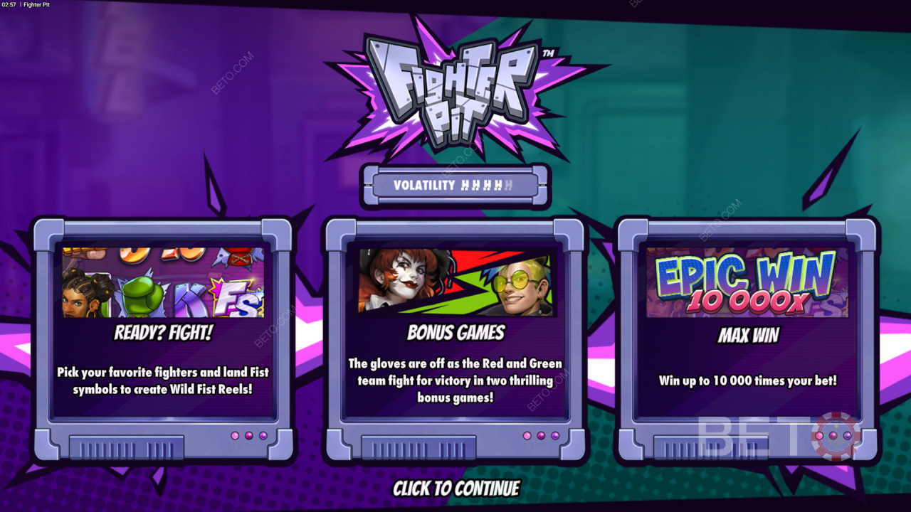 A bónusz funkciók magyarázata a Fighter Pitben a következőktől Hacksaw Gaming