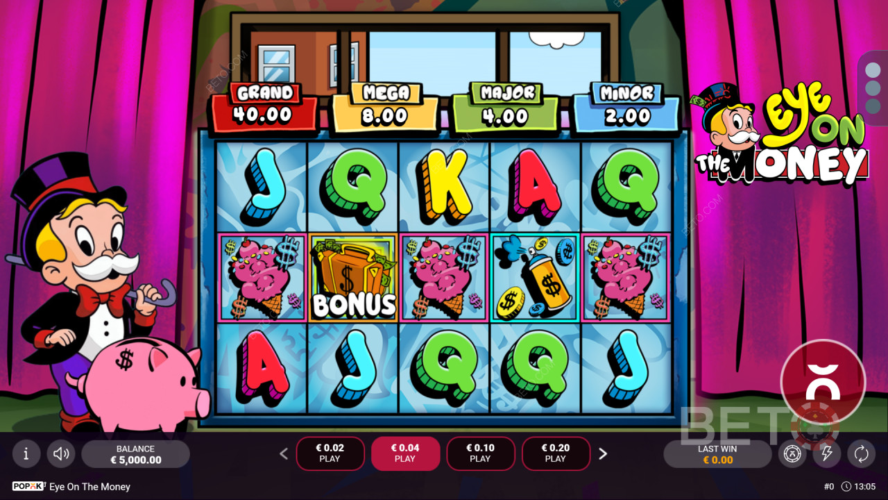 Hogyan kell játszani a Popok Gaming Eye on the Money játékát?