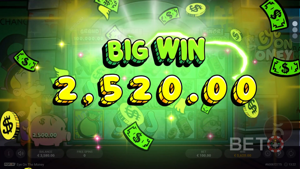Nyerj 2500-szoros tétet az Eye on the Money online nyerőgépen!