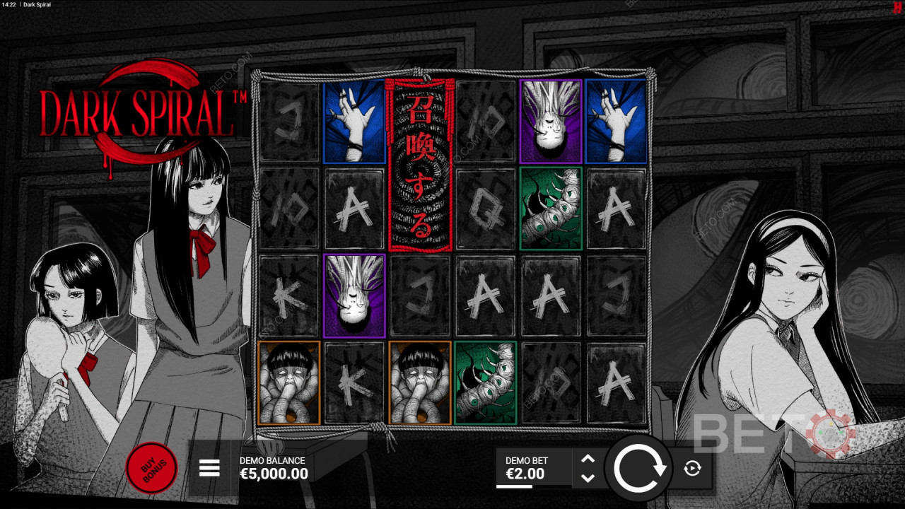 A Dark Spiral című játék áttekintése a BETO Slots-tól