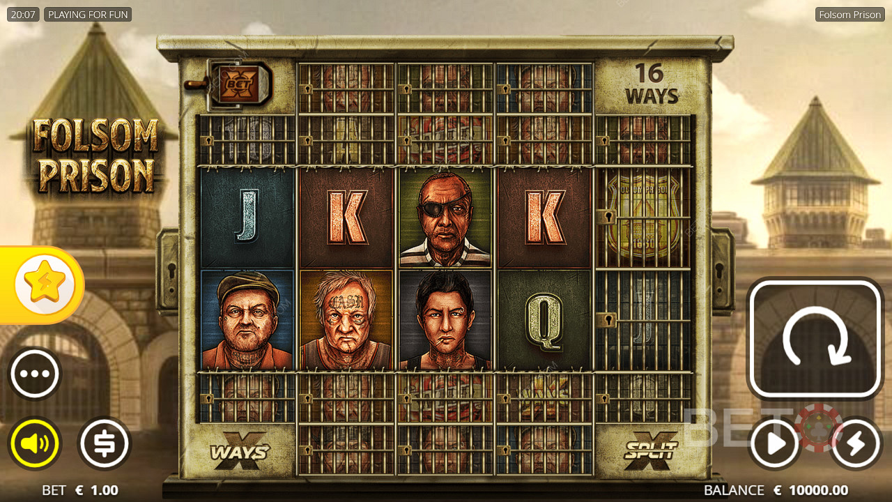 Nyisd ki a pozíciókat és nyerj nagyot a Folsom Prison online nyerőgépben