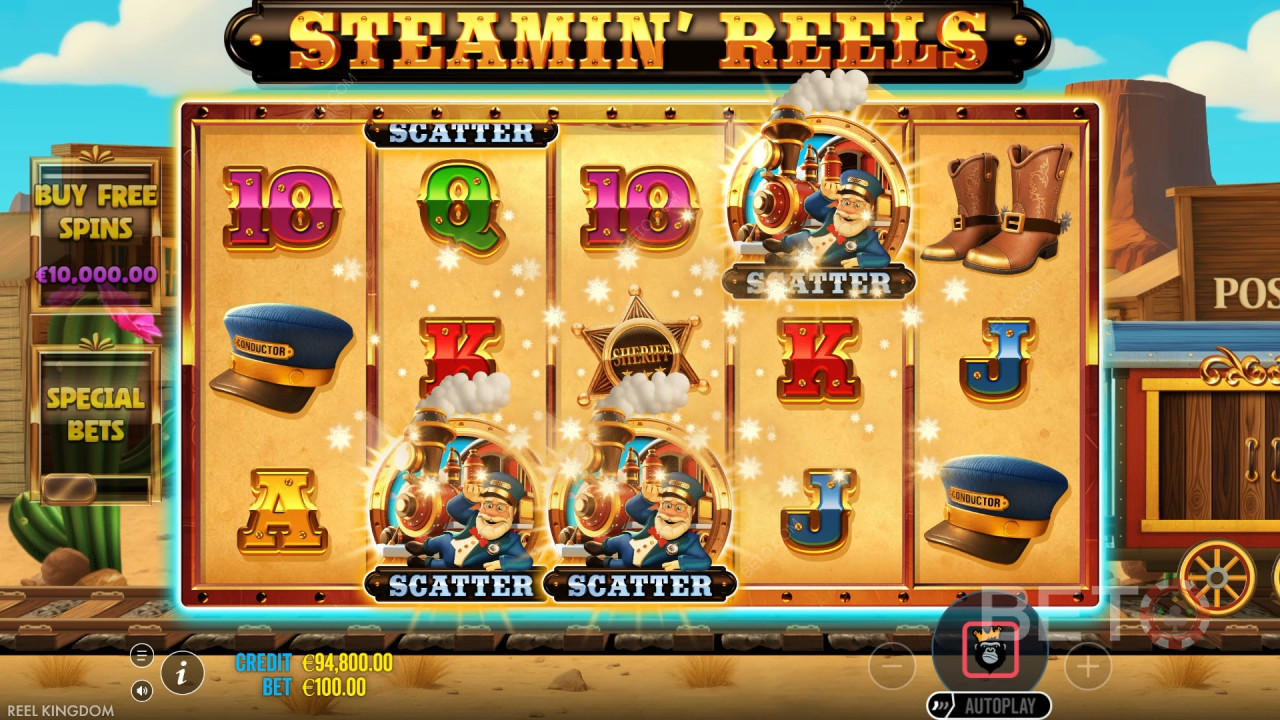 A „Steamin’ Reels” játék áttekintése a BETO Slots-tól