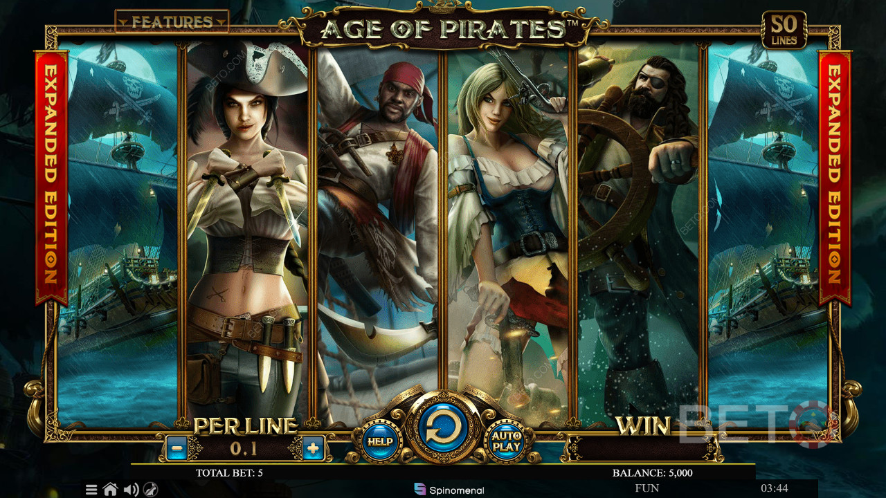 Age Of Pirates Expanded Edition felülvizsgálata BETO Slots által