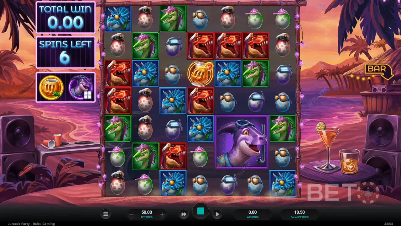 Jurassic Party felülvizsgálata BETO Slots által