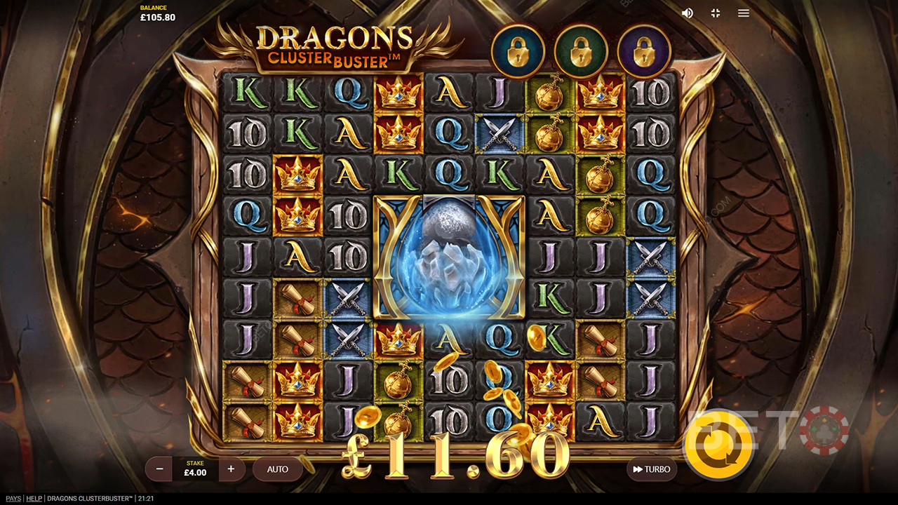 A bónusz funkciók magyarázata a Dragons Clusterbusterben a következők által Red Tiger
