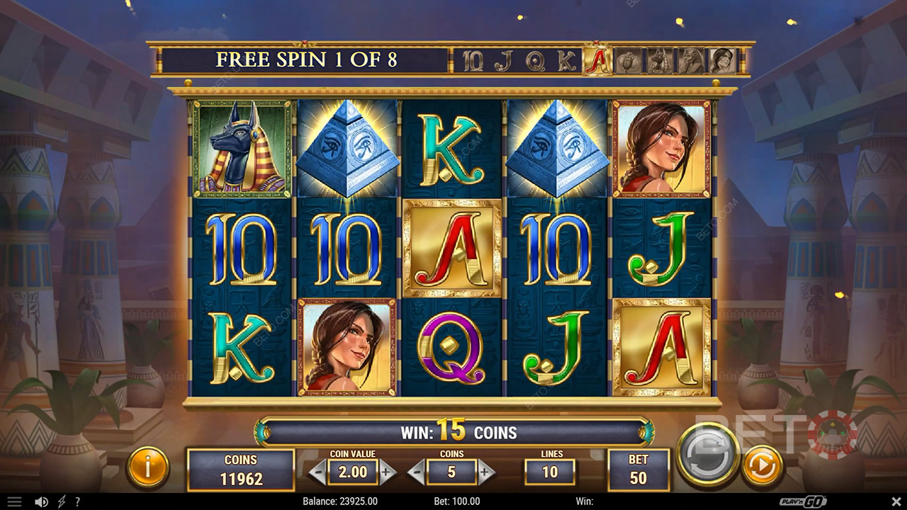 Cat Wilde és a halott piramisok felülvizsgálata BETO Slots által