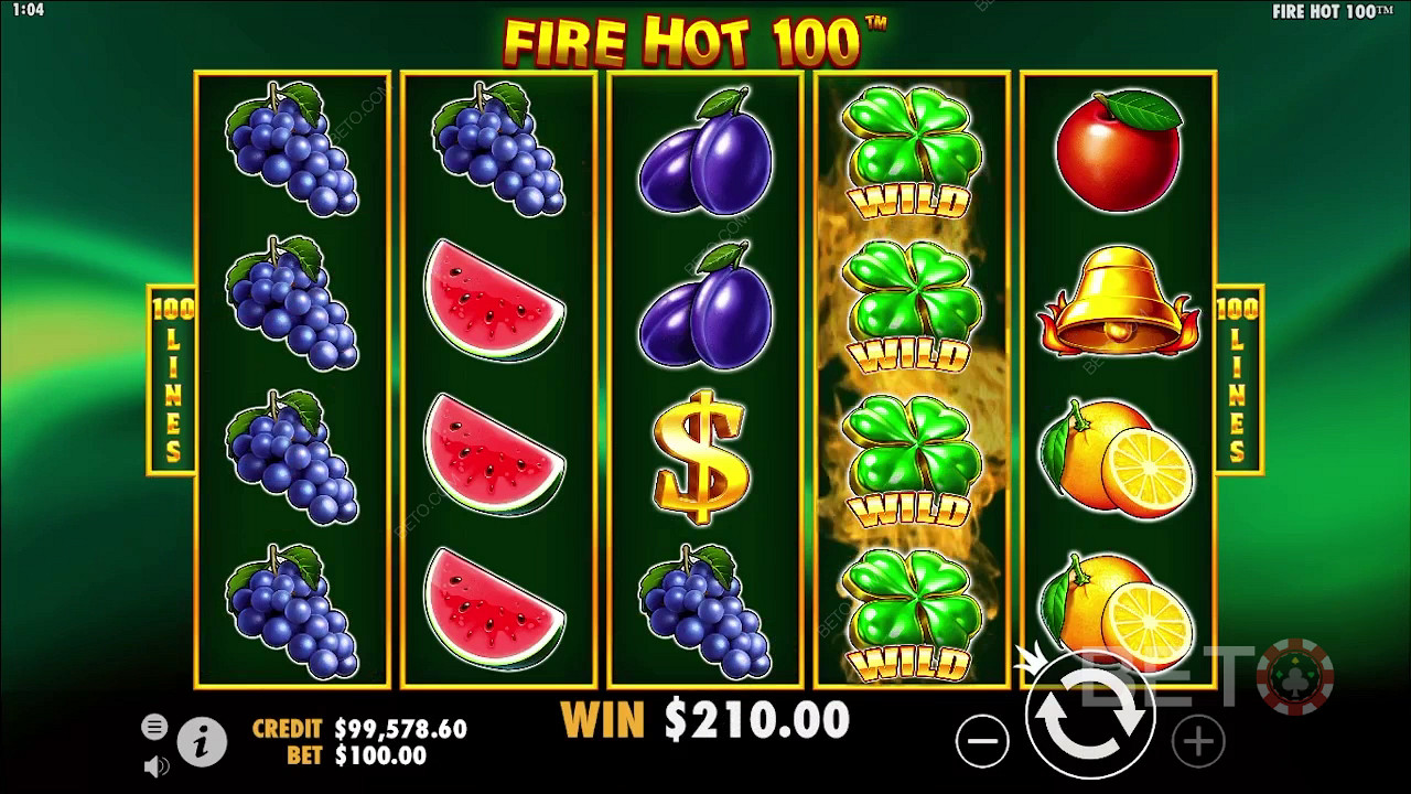 Fire Hot 100 felülvizsgálata a BETO Slots által